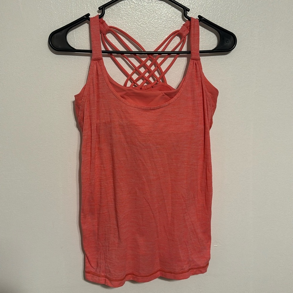 Lululemon Coral Athletica Tank Size 6